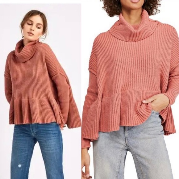 Free People NWT Layer Cake Rose Icing Pullover Sweater Size Small - Picture 2 of 8